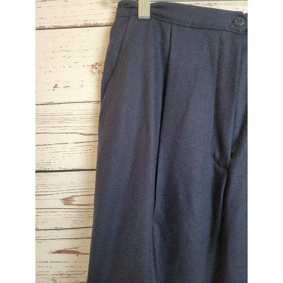 NWT VTG Rrrrruss Togs Navy Blue Wool Blend Career Casual Pants Women's Size 16 - Picture 6 of 15